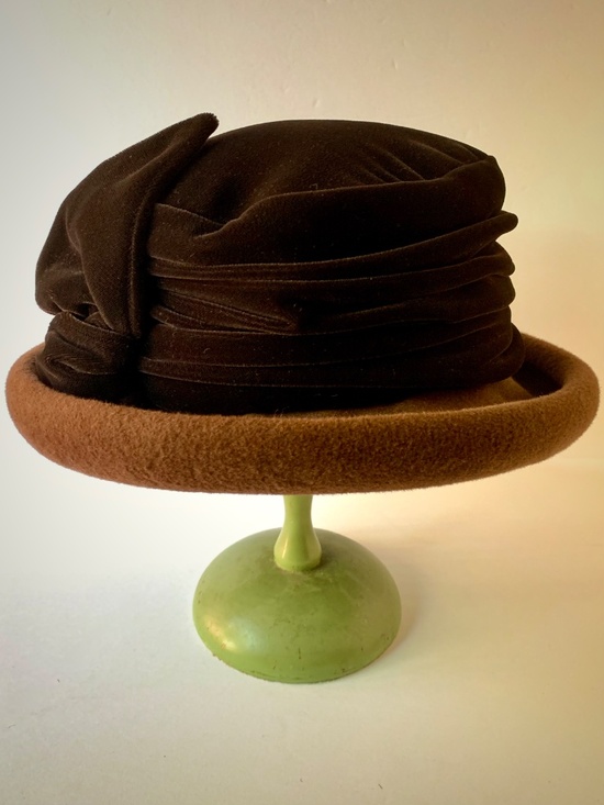 Eric Javits 2-Tone Wool Velvet Breton Hat